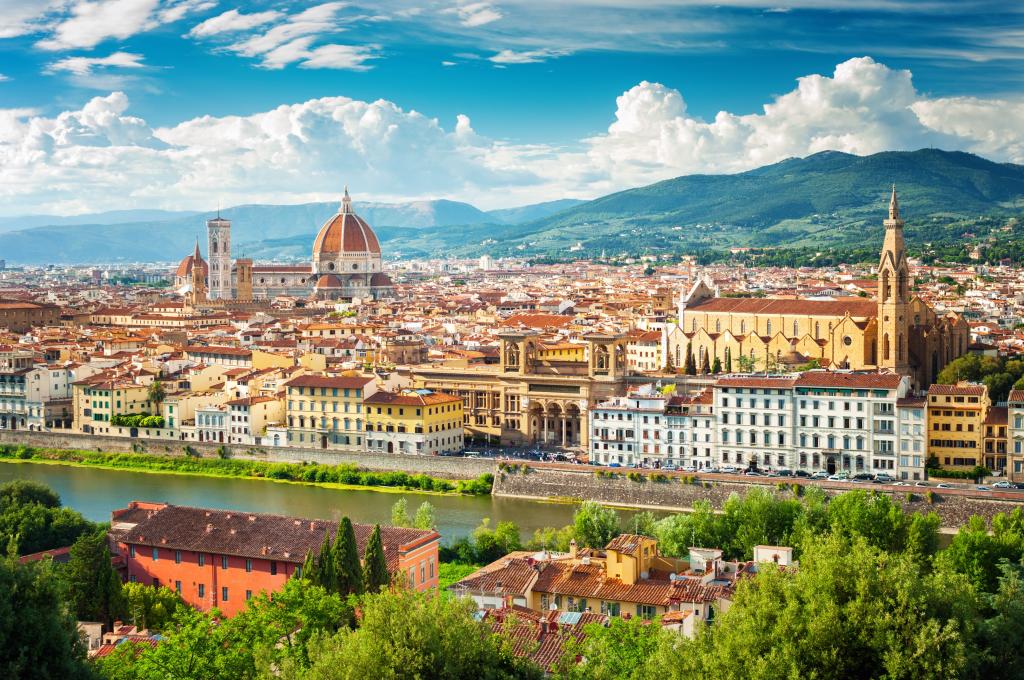 意大利,旅游,欧洲,全景,佛罗伦萨,城市,城市,城市景观,查看,佛罗伦萨,意大利