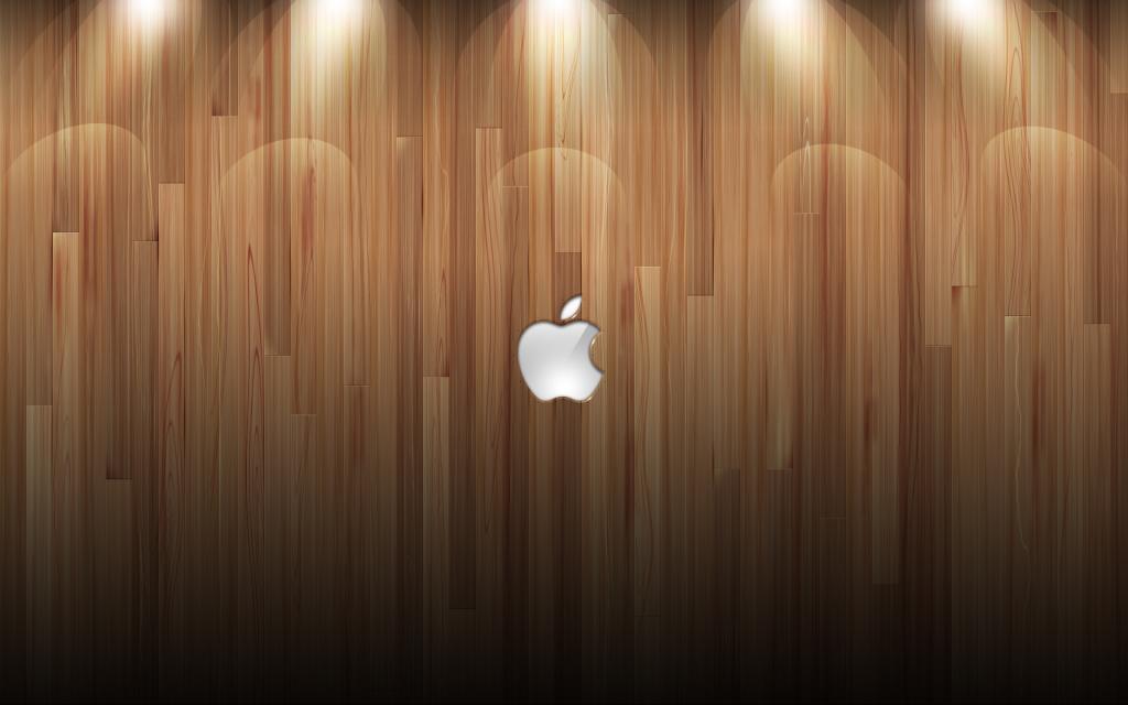 树,苹果,mac,墙上,标志
