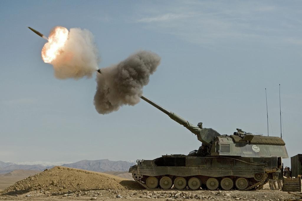 装甲,PzH 2000,装甲榴弹炮2000,自行式,安装,榴弹炮,火炮