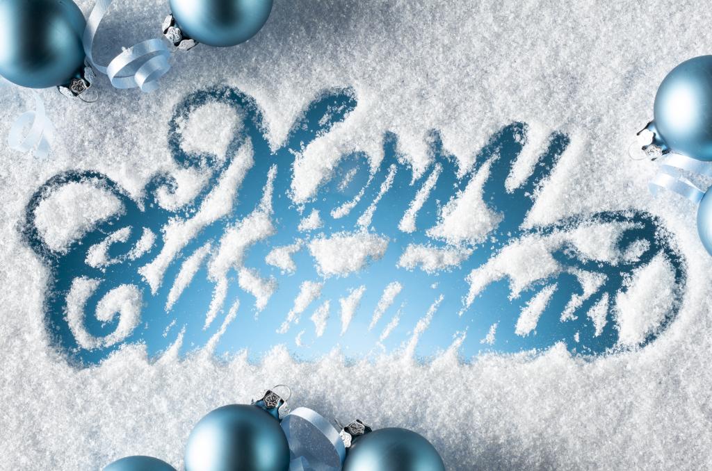 蓝色,假期,雪,祝贺,圣诞快乐,球,圣诞节,题字