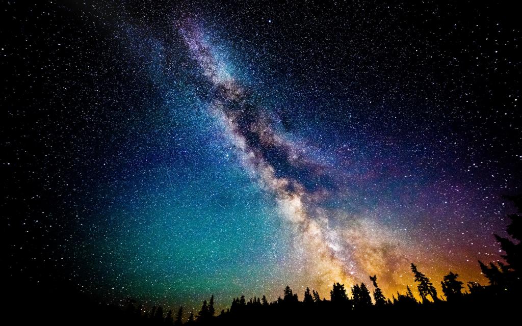 天空,夜晚,星星,银河系