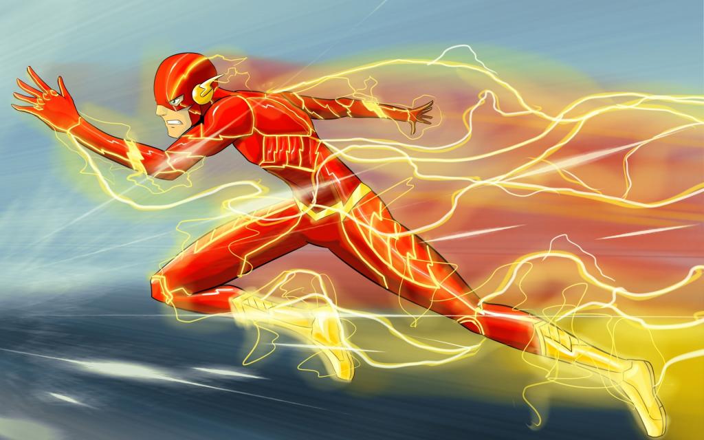 闪光,DC漫画,速度,Flash,艺术