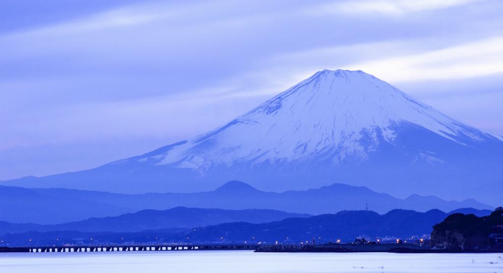 富士,山,海,本州,岛,日本