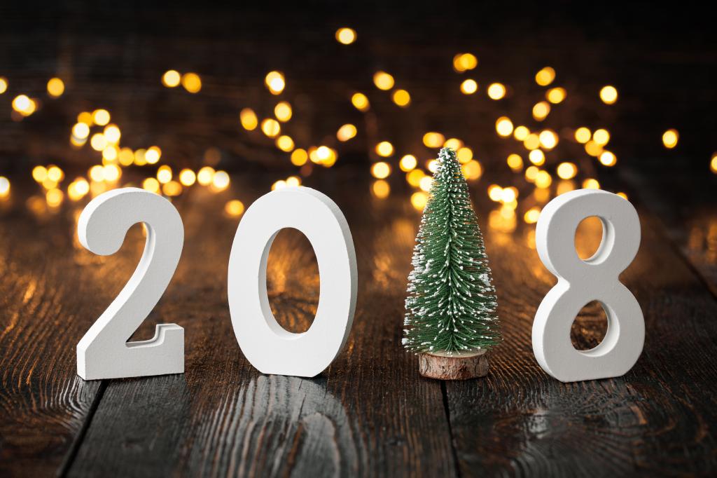 壁纸树,新年,假期,新年,2018年,人字形