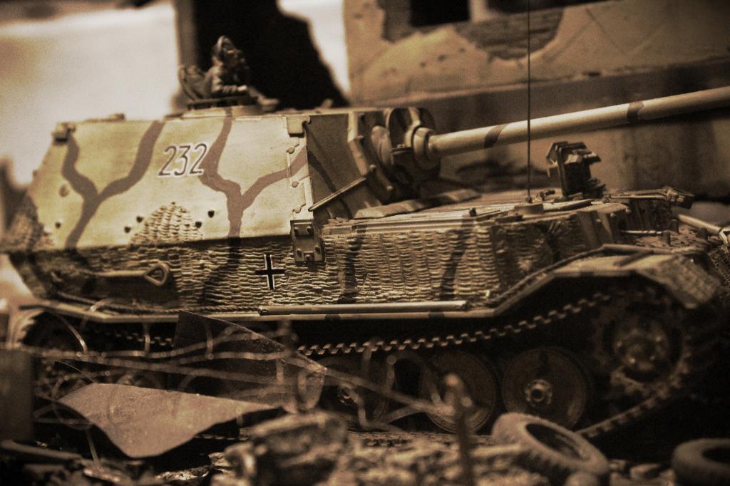 玩具,坦克战斗机,自行火炮,Еlefant,安装,模型,Sd.Car.184