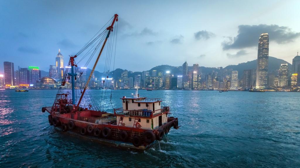 船舶,香港湾,城市