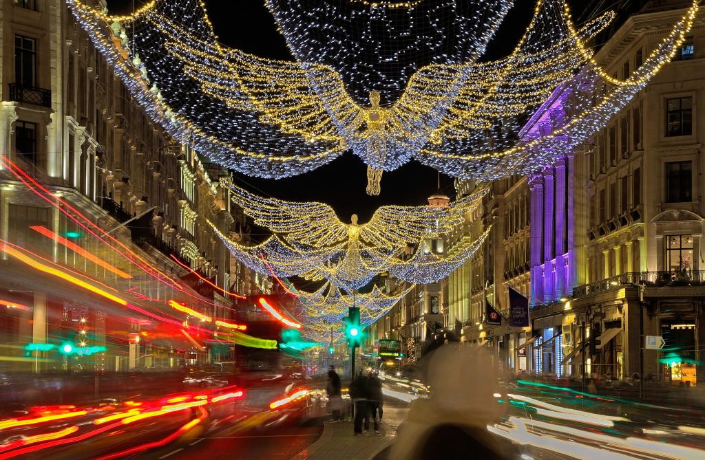 灯,摄政街,假日,圣诞节,英格兰,伦敦