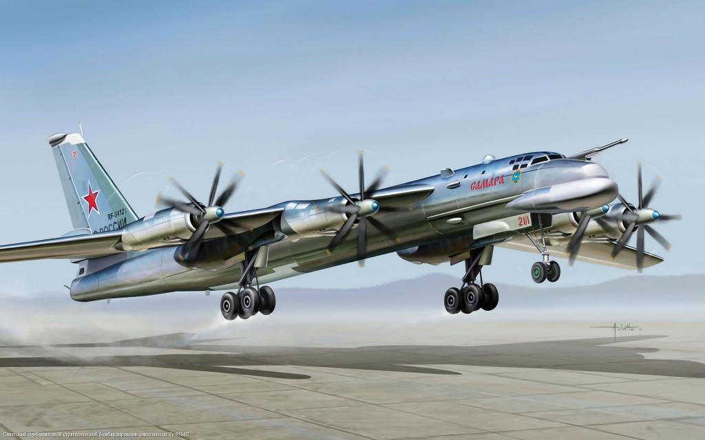 Turboprop strategic bomber-missile carrier, Tu-95MS, "Bear", Soviet, RUSSIAN AIR