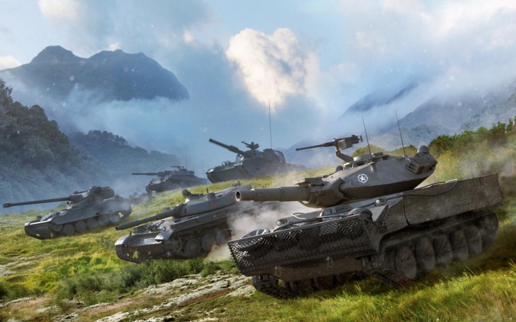 壁纸尘,轻型坦克,Wargaming网,坦克,山,莱茵金属装甲车,AMX 13 105,T  -  100 LT,...