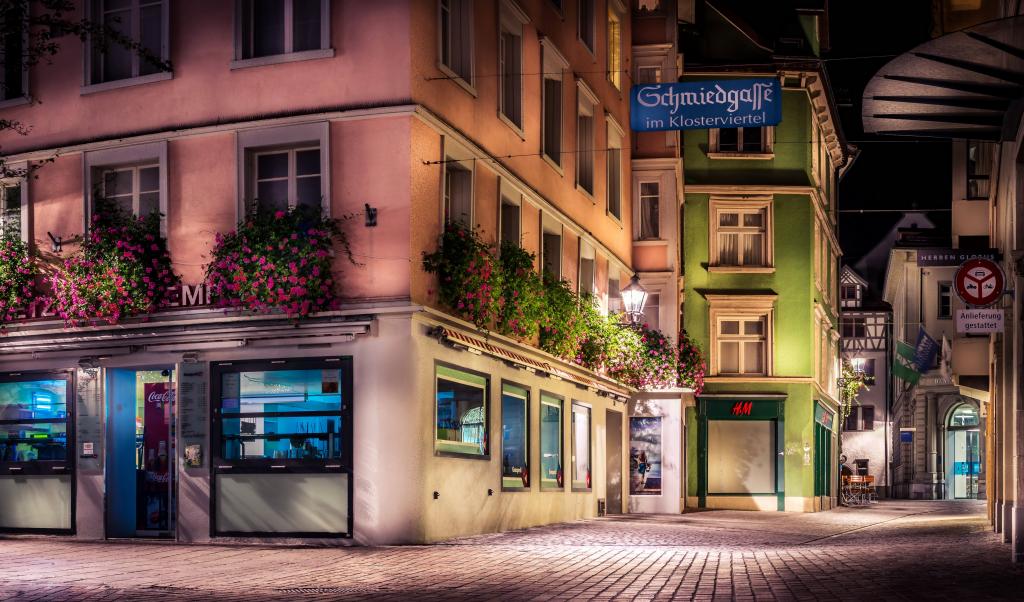 瑞士的街道景物图片