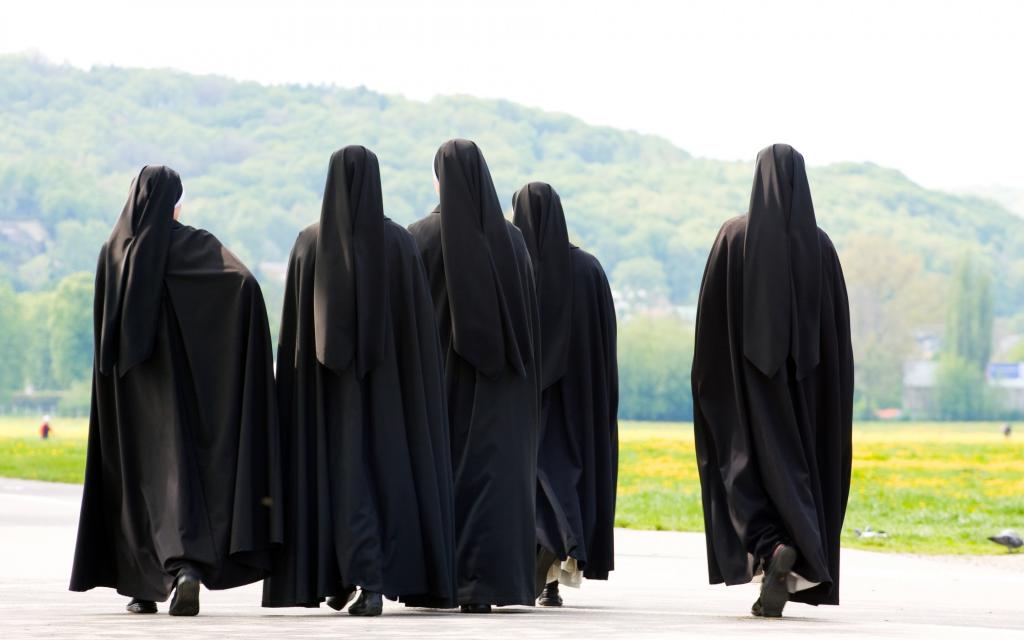 修女,黑色的衣服,组