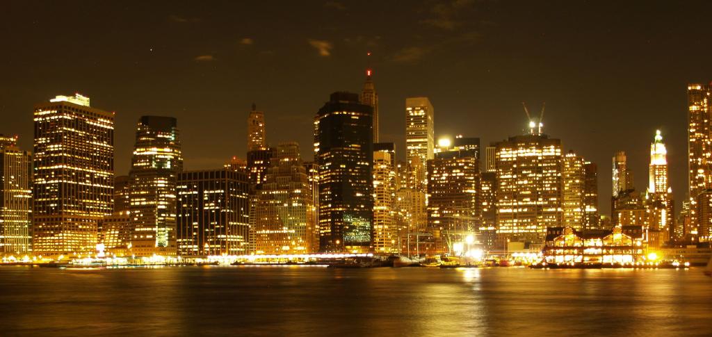 曼哈顿高清壁纸的全景照片