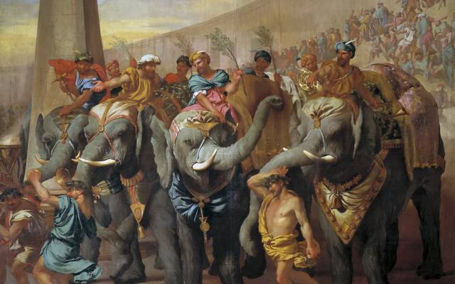 Andrea di Leone,流派,马戏团的大象,图片