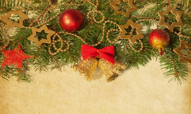 树,圣诞装饰品,星星