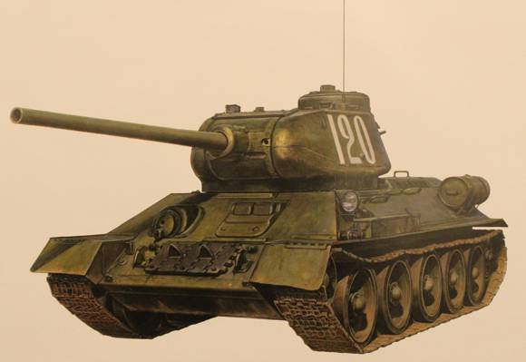 85毫米,坦克,T-34-85,平均