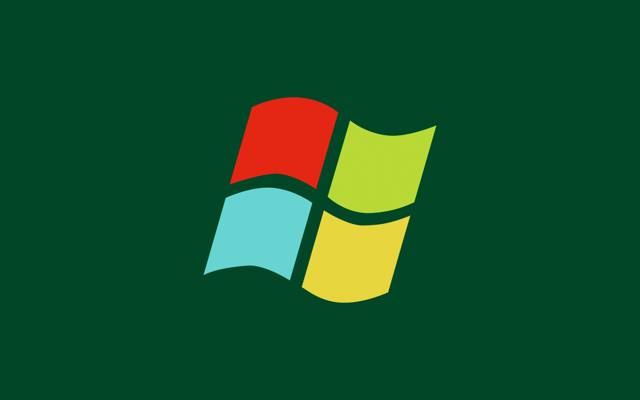 Windows,徽标,绿色