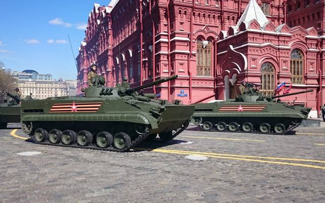 游行,俄罗斯,作战,履带式车辆,BMP-3,装甲