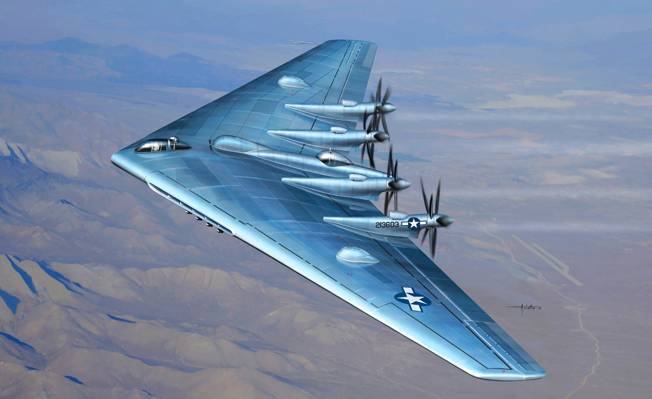 图,美国空军,重型轰炸机,飞机,诺斯罗普XB-35,实验型,YB-35