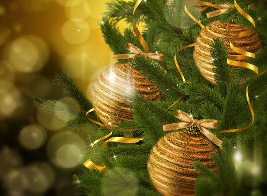 新年,云杉,圣诞节,玩具,装饰,树,圣诞节,新年,黄金,圣诞节,球,圣诞节,分支机构,...