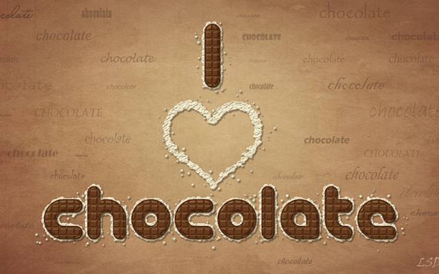 单词,我爱巧克力,巧克力,巧克力