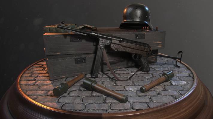 壁纸武器,Rafael Maia Nicolazzi,艺术,WW2德国士兵的装备