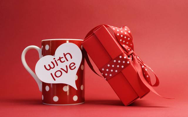 壁纸礼物,浪漫,情人节,心,杯,与爱,现在,与爱,弓,礼物,杯,情人节...