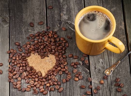 杯,心,咖啡,爱,浪漫,咖啡,甜,爱