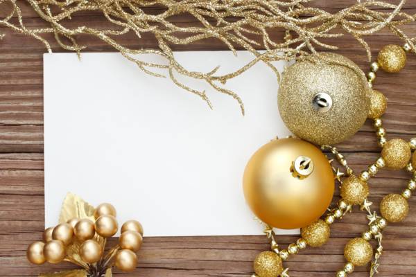 球,圣诞装饰品,镀金