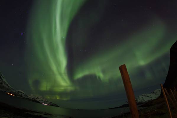 极光borealis照片,挪威高清壁纸