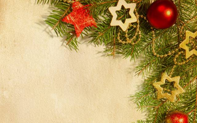 壁纸树,圣诞装饰品,星星