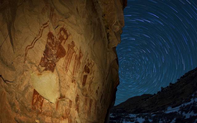 壁纸犹他州,岩画,sego峡谷,我们可以更多,岩画,循环,晚上,8000年,... ...  - 