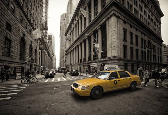城市景观,出租车,纽约,家