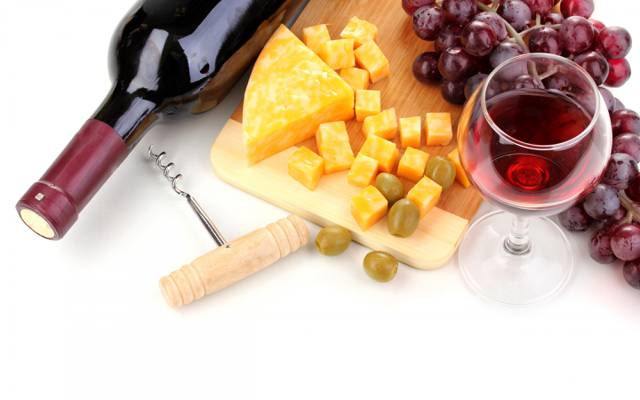 葡萄,葡萄酒,奶酪,葡萄酒,葡萄,董事会,橄榄,奶酪
