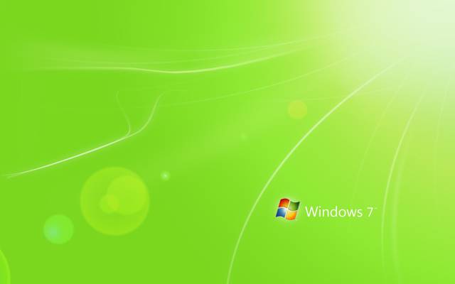 极简主义,绿色,光,Windows 7,颜色,高科技,带,绿色