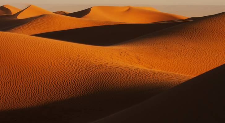 棕色沙漠波浪风景高清壁纸