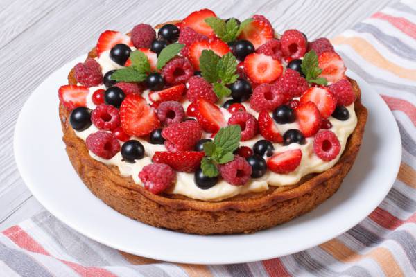 蛋糕,蛋糕,蛋糕,甜点,甜点,甜,浆果,浆果,覆盆子,甜,奶油,黑醋栗,馅饼,草莓