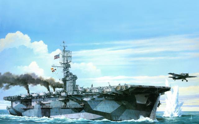 （CVE  -  73）,图,USS GAMBIER BAY,art