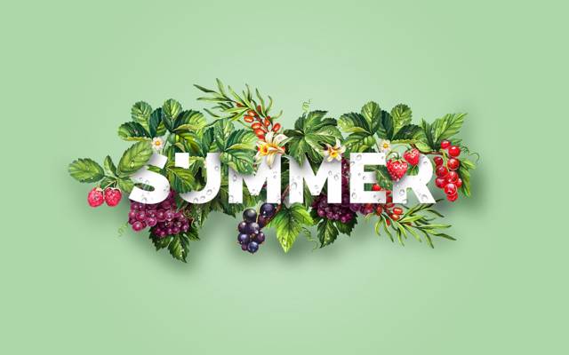 设计,浆果,覆盆子,夏天,Dipanjan Karmakar,夏天,沙棘,葡萄,草莓