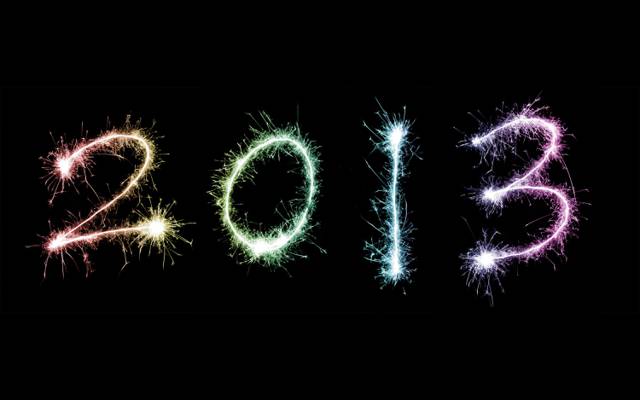 2013年,新年,假期,火花,新的一年