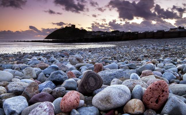 石头,岸,景观