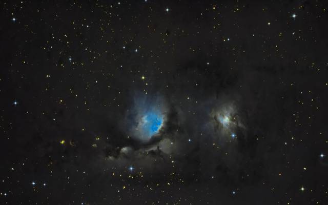 星云,梅西耶78,在星座,猎户座,反射