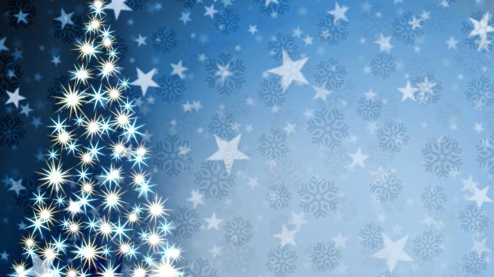 壁纸图形,假期,星星,树,圣诞节,火花,雪花,新的一年,新的一年,圣诞节