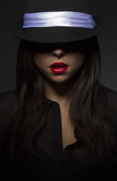黑色按钮顶部与黑色的帽子高清壁纸的女人的照片