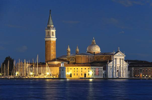白色和棕色的大教堂,威尼斯高清壁纸的照片