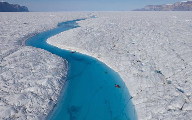 蓝河,彼得曼冰川,格陵兰岛