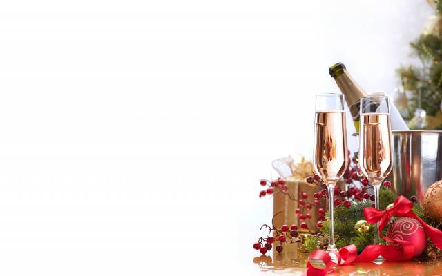壁纸,盒子,礼物,假期,圣诞节,桶,圣诞装饰品,饮料,浆果,新年,弓,眼镜,球,...