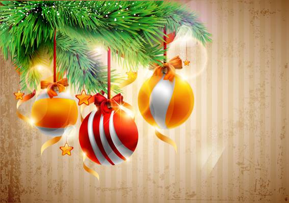 球,树,圣诞装饰品