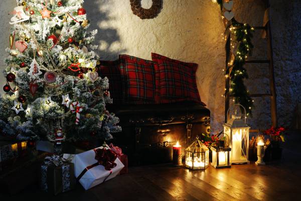 圣诞节,新年,礼品,室内设计,圣诞快乐,玩具,圣诞节,装饰,壁炉,家,装修,礼品,...