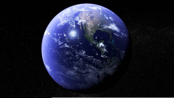地球,表面,海洋,大陆,星球,星星,空间