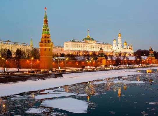 壁纸冰,冬天,俄罗斯,莫斯科,克里姆林宫,城市,俄罗斯,莫斯科,克里姆林宫,河流